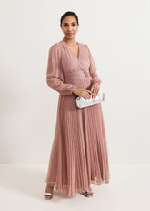 Petite Harper Plise Pale Pink Dress Pale Pink