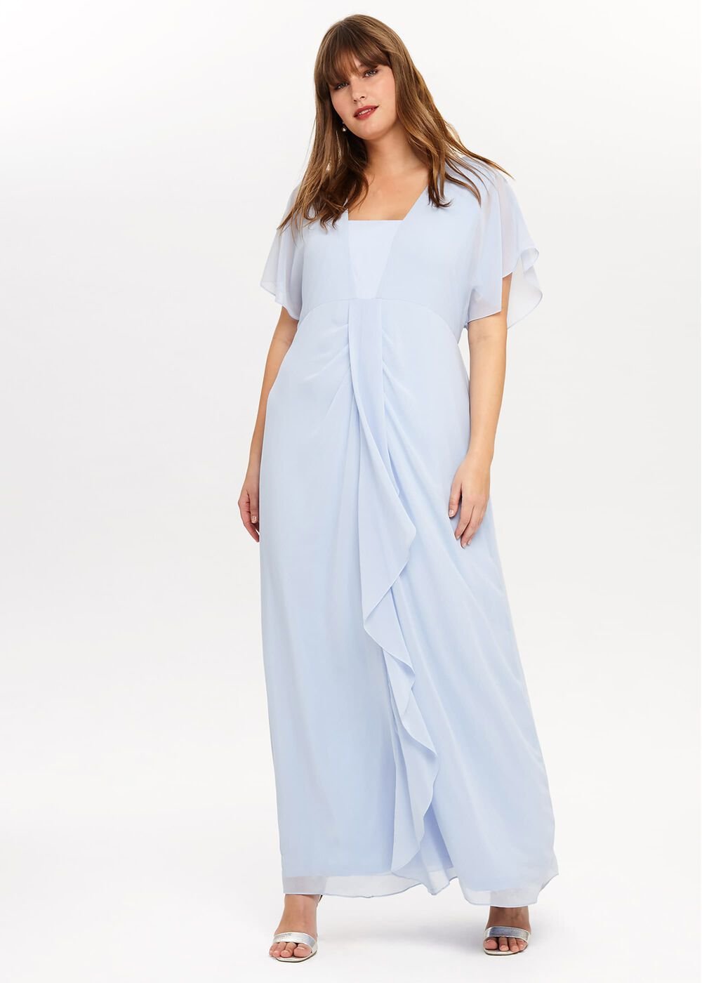 Olympia Maxi Dress Pale Blue