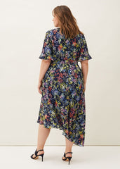 Isabella Floral Dress Navy Multi