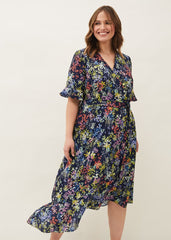 Isabella Floral Dress Navy Multi