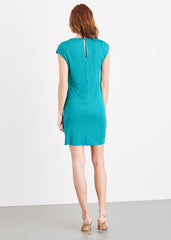 Kimi Stud Jersey Dress Teal