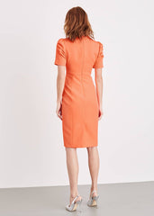 Ella-Mai Fitted Dress Coral