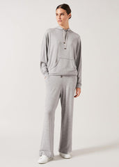 Hooded Sweat Top Grey Marl