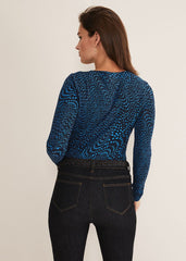 Pinna Ruched Top Cobalt/Navy