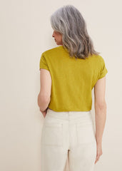 Emera V Neck Top Lime