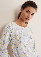 Candie Watercolour Top Multi-Coloured