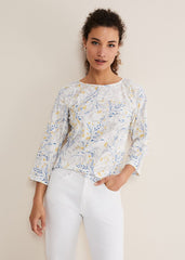 Candie Watercolour Top Multi-Coloured