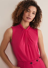 Reign Jersey Top Hot Pink