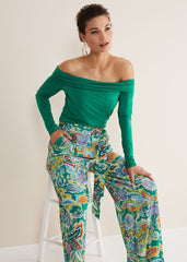 Emili Bardot Top Green