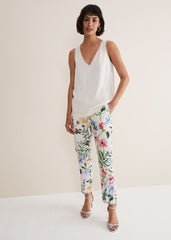 Bellamy Satin Sleeveless Top Oyster