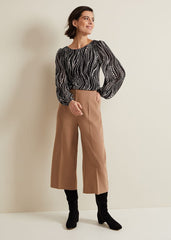 Patricia Pearl Print Woven Mix Top Black
