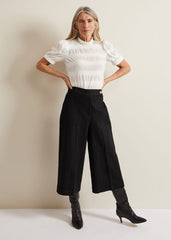 Samiha Textured Top Ivory