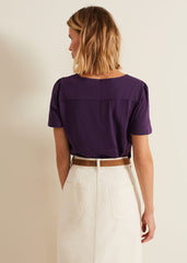 Lorenna Jersey Top Purple