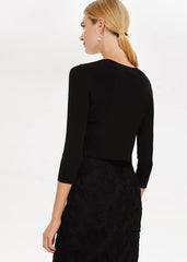 Salma Lightweight Knitted Jacket Black