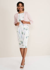 Salma Lightweight Knitted Jacket Antique Rose