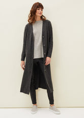 Sybille Maxi Cardigan Charcoal