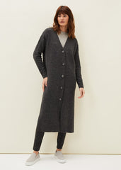 Sybille Maxi Cardigan Charcoal