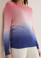 Helen Dip Dye Knit Blue/Pink