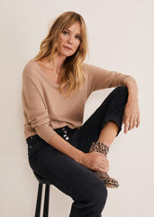 Senita Fine Knit Jumper Camel