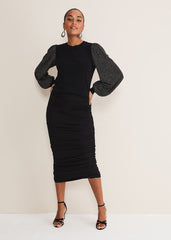 Rosen Disco Sleeve Knit Black