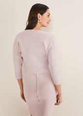 Delphi Bandage Knitted Cover Up Antique Rose