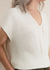 Alana Textured Knit White