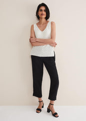 Freya Knitted Vest White
