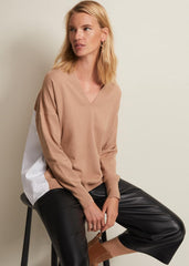 Kienna Fine Knit Shirt Jumper Multi-Coloured