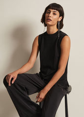 Alara Diamante Sleeveless Top Black