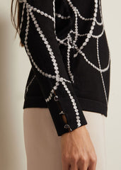 Jaelyn Pearl Print Jumper Black
