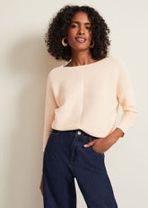 Nellie Ripple Jumper Apricot