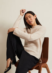 Connie Mohair Blend Jumper Stone