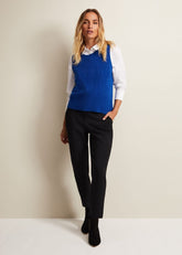 Daniella Mohair Knitted Tank Blue