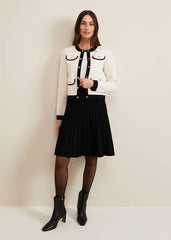 Libby Knit Jacket Black/Ivory