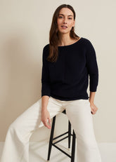 Nellie Ripple Jumper Navy