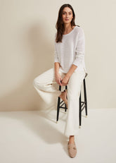 Annie Textured Jumper Ivory