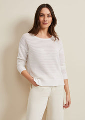 Annie Textured Jumper Ivory