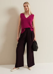 Marianna V Neck Tank Purple