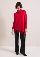 Athena Tassel Knit Red