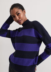 Sammi Stripe Jumper Navy