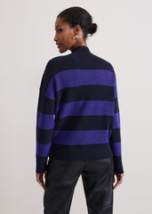 Sammi Stripe Jumper Navy