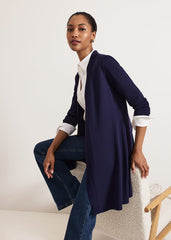 Lauren Longline Edge To Edge Cardigan Navy