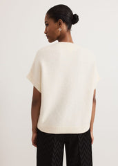 Allie Tabard Jewelled Top Ivory