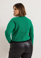 Taz Knitted Jacket Green