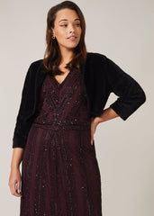 Fay Fluffy Bolero Black