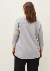 Francis Abstract Print Knit Jumper Grey Multi