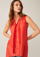 Ysanne Silk Blend Blouse Cucumber Rose