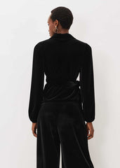 Florentine Velvet Co-Ord Top Black