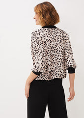 Calla Leopard Print Blouse Multi-Coloured
