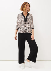 Calla Leopard Print Blouse Multi-Coloured